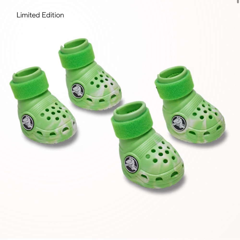 CROCS X BARK Green Dog Shoes